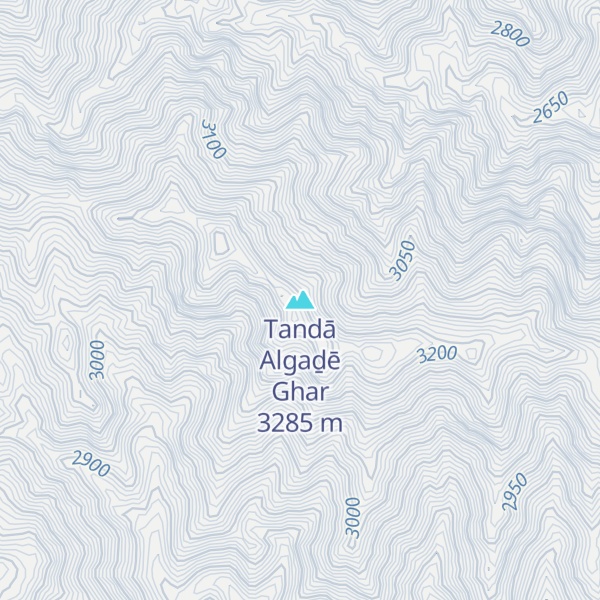 Map of Tandā Algaḏē Ghar