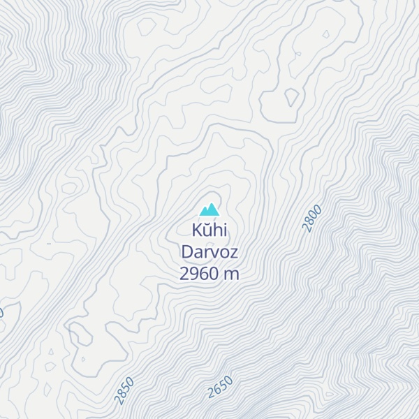 Map of Kŭhi Darvoz