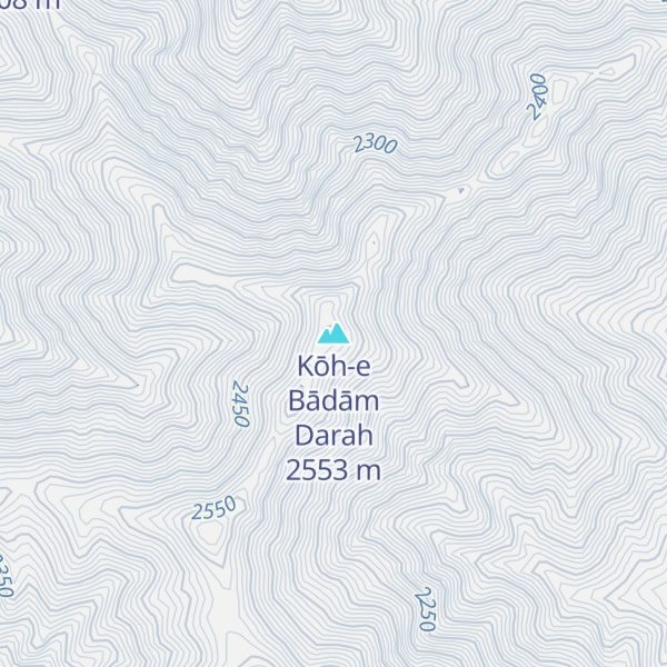 Map of Kōh-e Bādām Darah