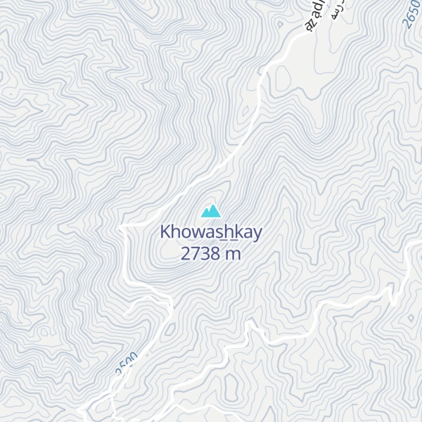 Map of Khowas̲h̲kay