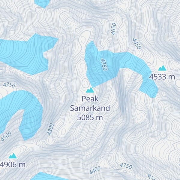 Map of Peak Samarkand