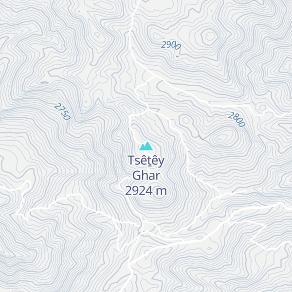 Map of Tsêṯêy Ghar