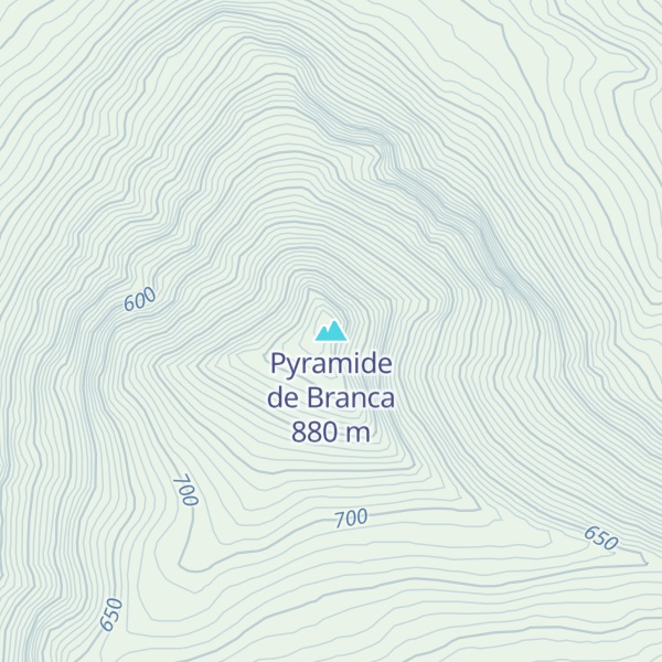 Map of Pyramide de Branca