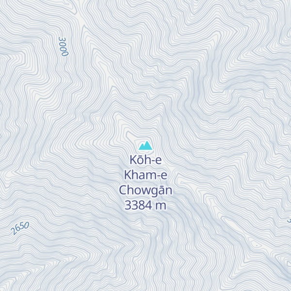Map of Kōh-e Kham-e Chowgān
