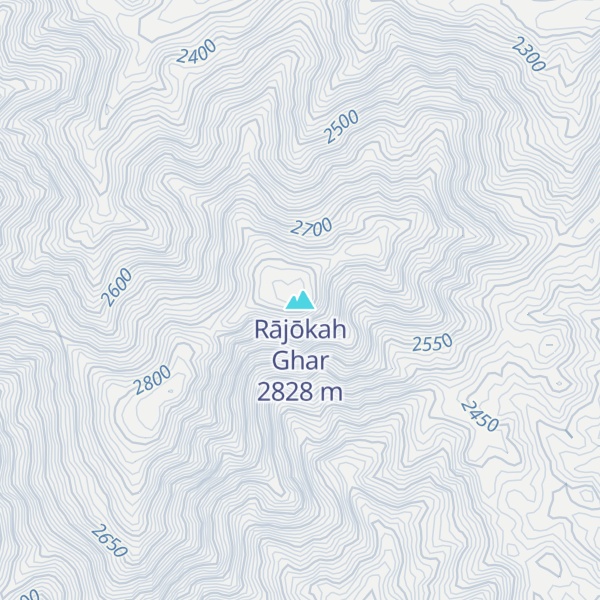 Map of Rājōkah Ghar