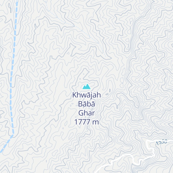 Map of Khwājah Bābā Ghar