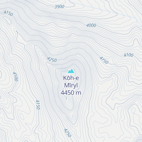 Map of Kōh-e Mīryī