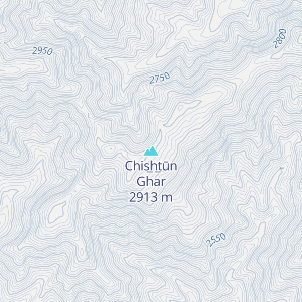 Map of Chis̲h̲tūn Ghar