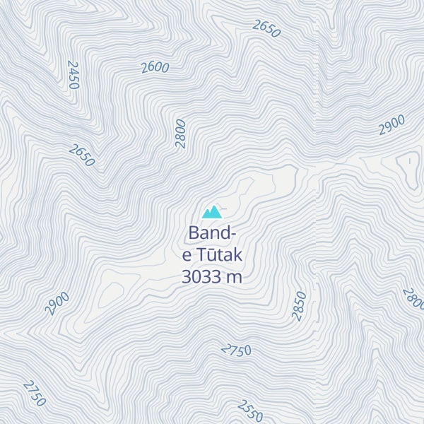 Map of Band-e Tūtak