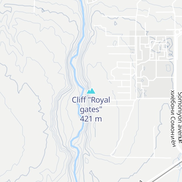 Map of Cliff "Royal gates"