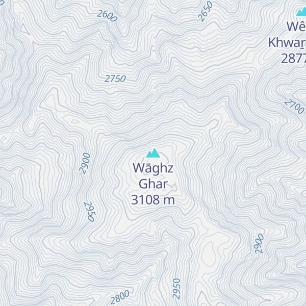 Map of Wāghz Ghar