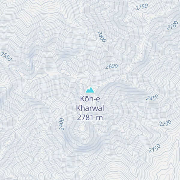 Map of Kōh-e Kharwal