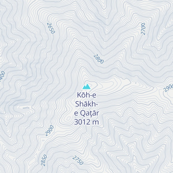 Map of Kōh-e Shākh-e Qaţār
