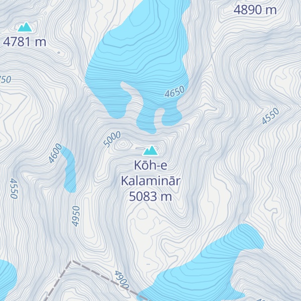 Map of Kōh-e Kalaminār