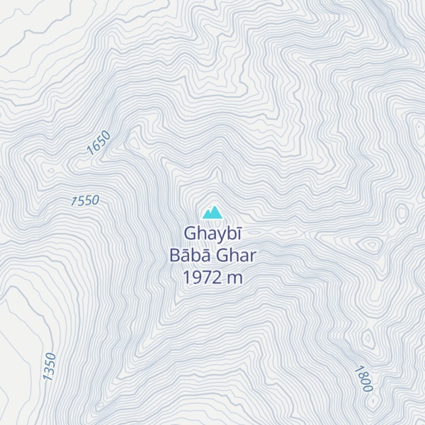 Map of Ghaybī Bābā Ghar