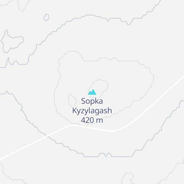 Map of Sopka Kyzylagash