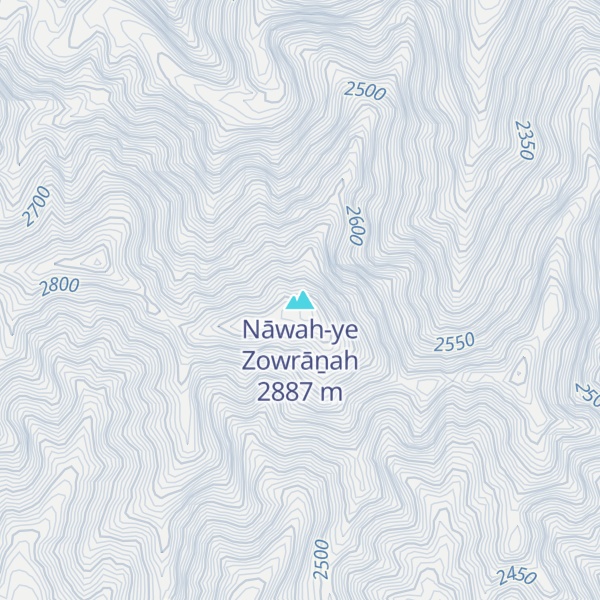 Map of Nāwah-ye Zowrāṉah