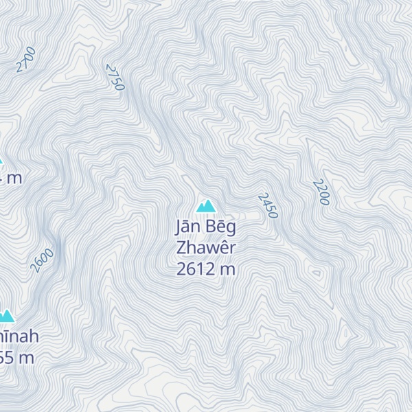 Map of Jān Bēg Zhawêr