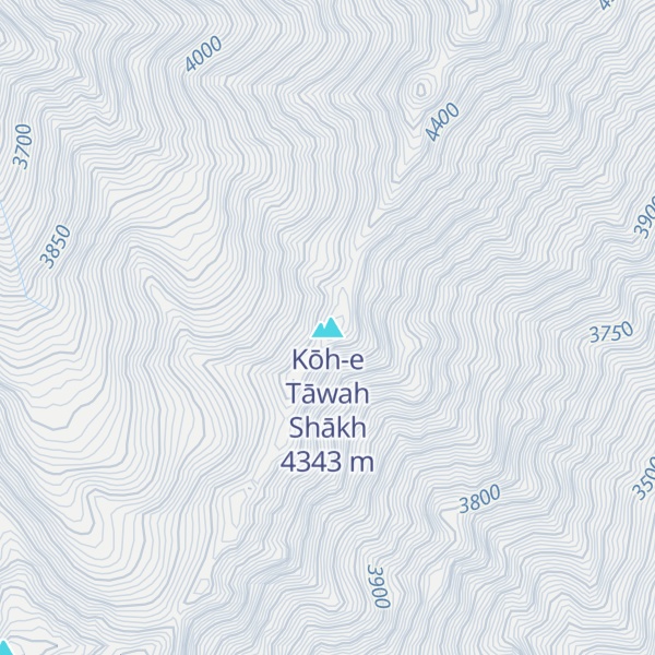 Map of Kōh-e Tāwah Shākh