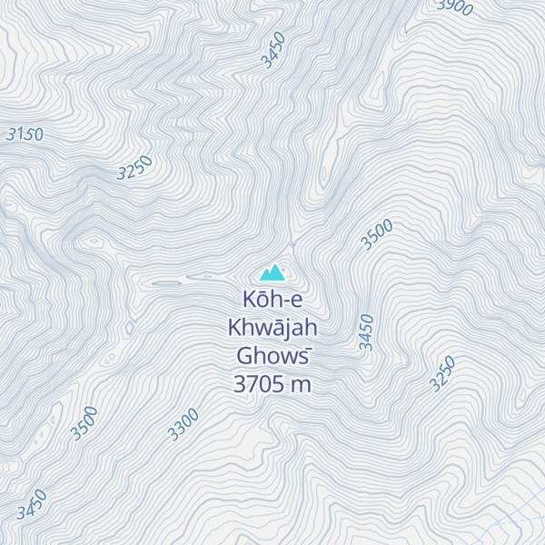 Map of Kōh-e Khwājah Ghows̄
