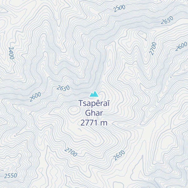 Map of Tsapêraī Ghar