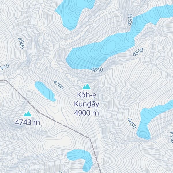 Map of Kōh-e Kunḏāy