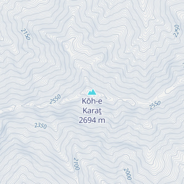 Map of Kōh-e Karaṯ