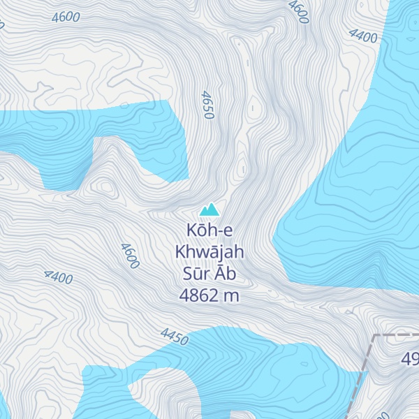 Map of Kōh-e Khwājah Sūr Āb