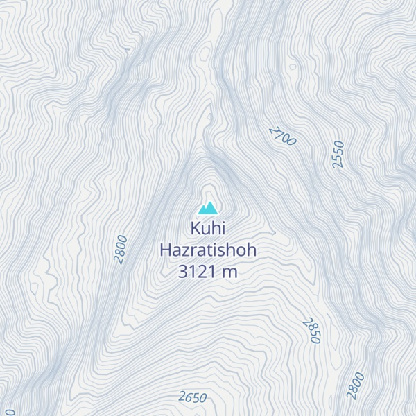 Map of Kuhi Hazratishoh