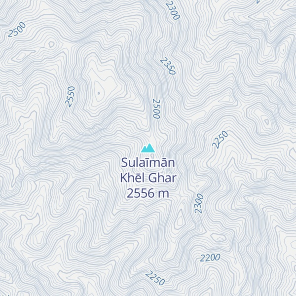 Map of Sulaīmān Khēl Ghar