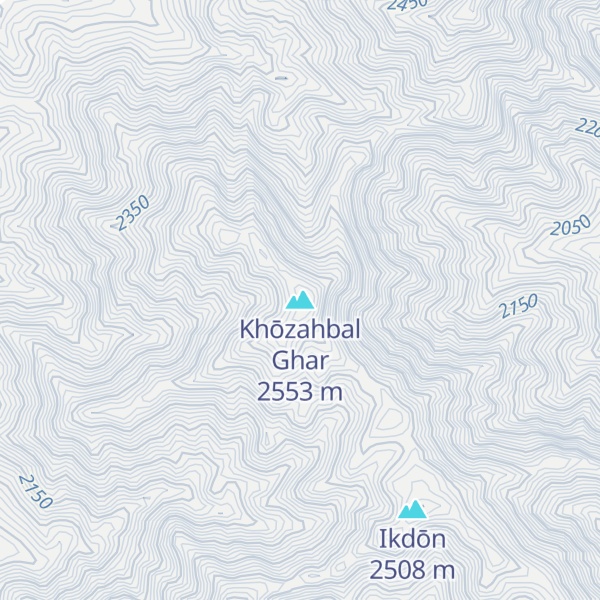 Map of Khōzahbal Ghar
