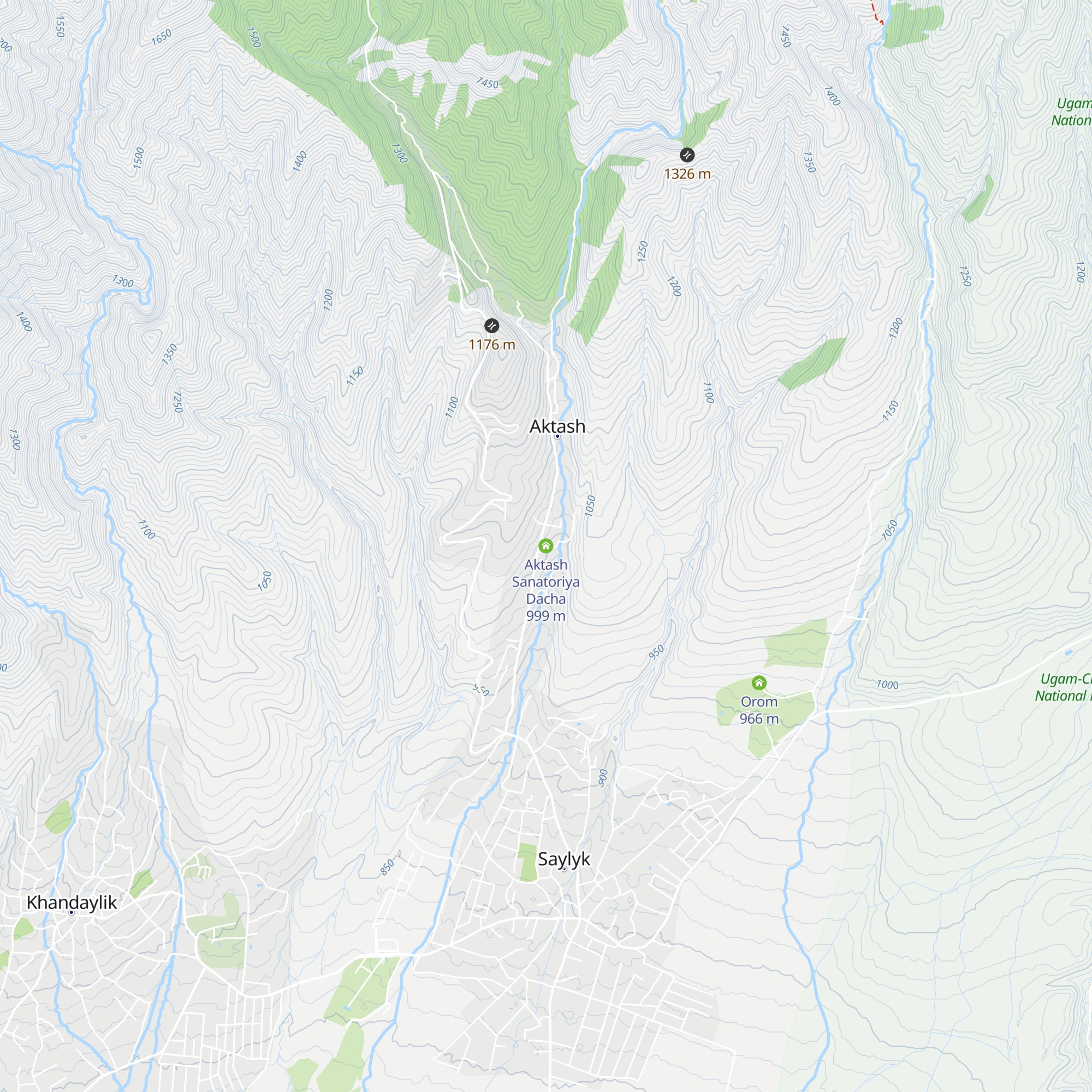 Aktash  Sanatoriya Dacha map