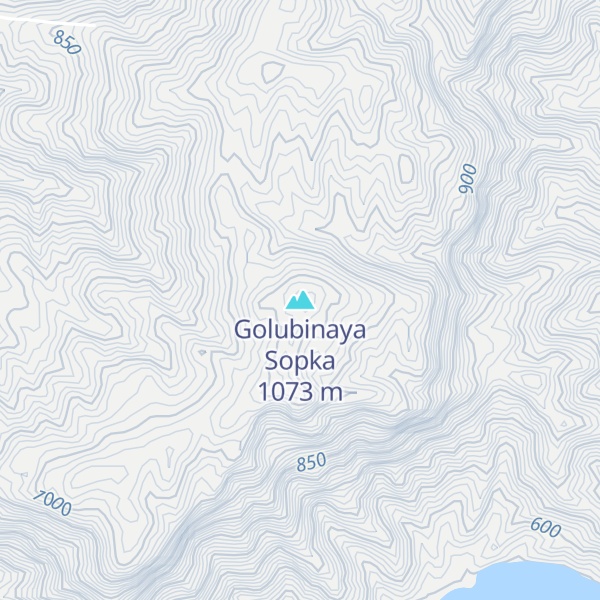 Map of Golubinaya Sopka
