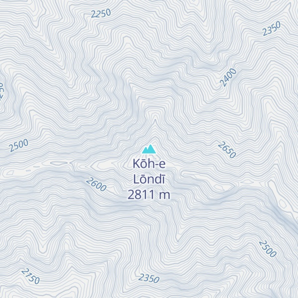 Map of Kōh-e Lōndī