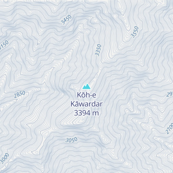 Map of Kōh-e Kāwardar