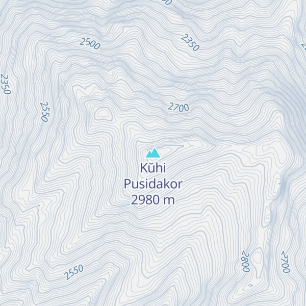 Map of Kŭhi Pusidakor
