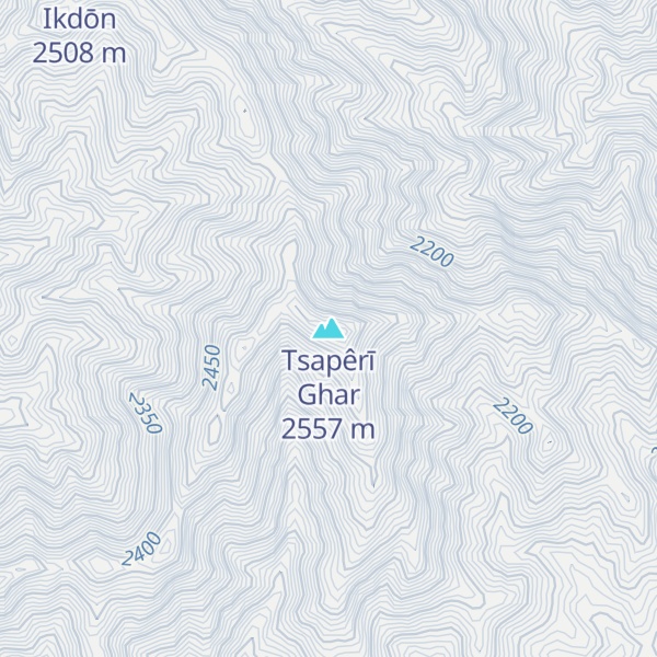 Map of Tsapêrī Ghar