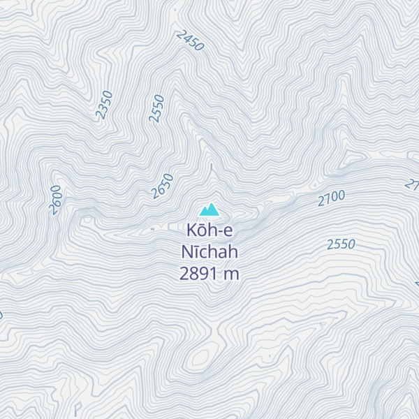 Map of Kōh-e Nīchah