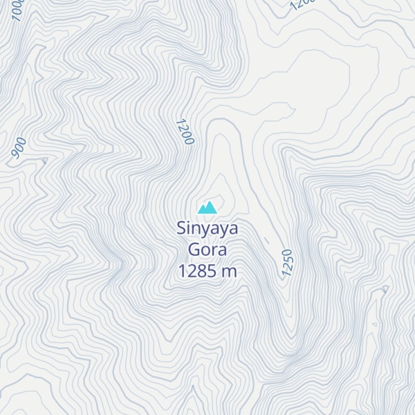 Map of Sinyaya Gora