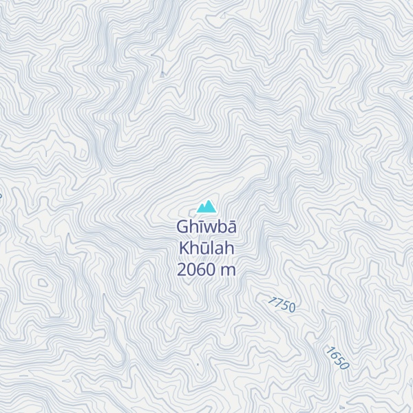 Map of Ghīwbā Khūlah