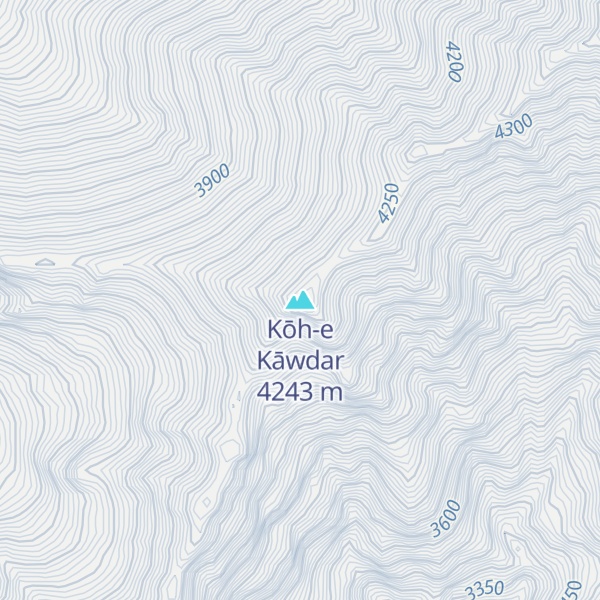 Map of Kōh-e Kāwdar