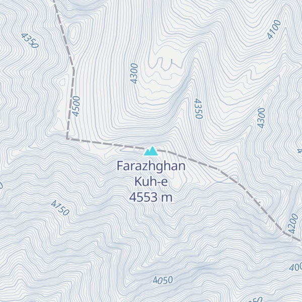 Map of Farazhghan Kuh-e