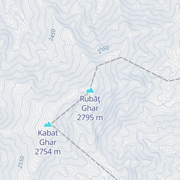 Map of Rubāţ Ghar