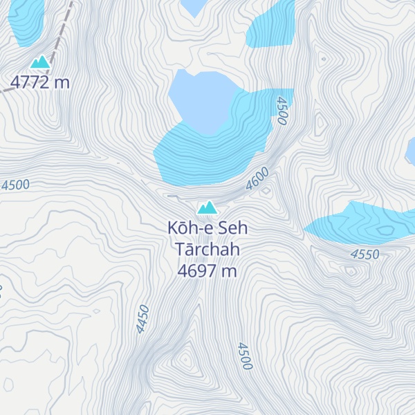 Map of Kōh-e Seh Tārchah