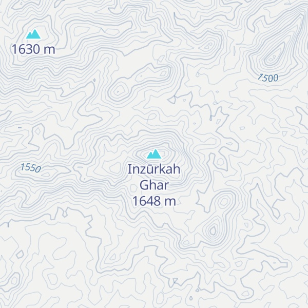 Map of Inzūrkah Ghar