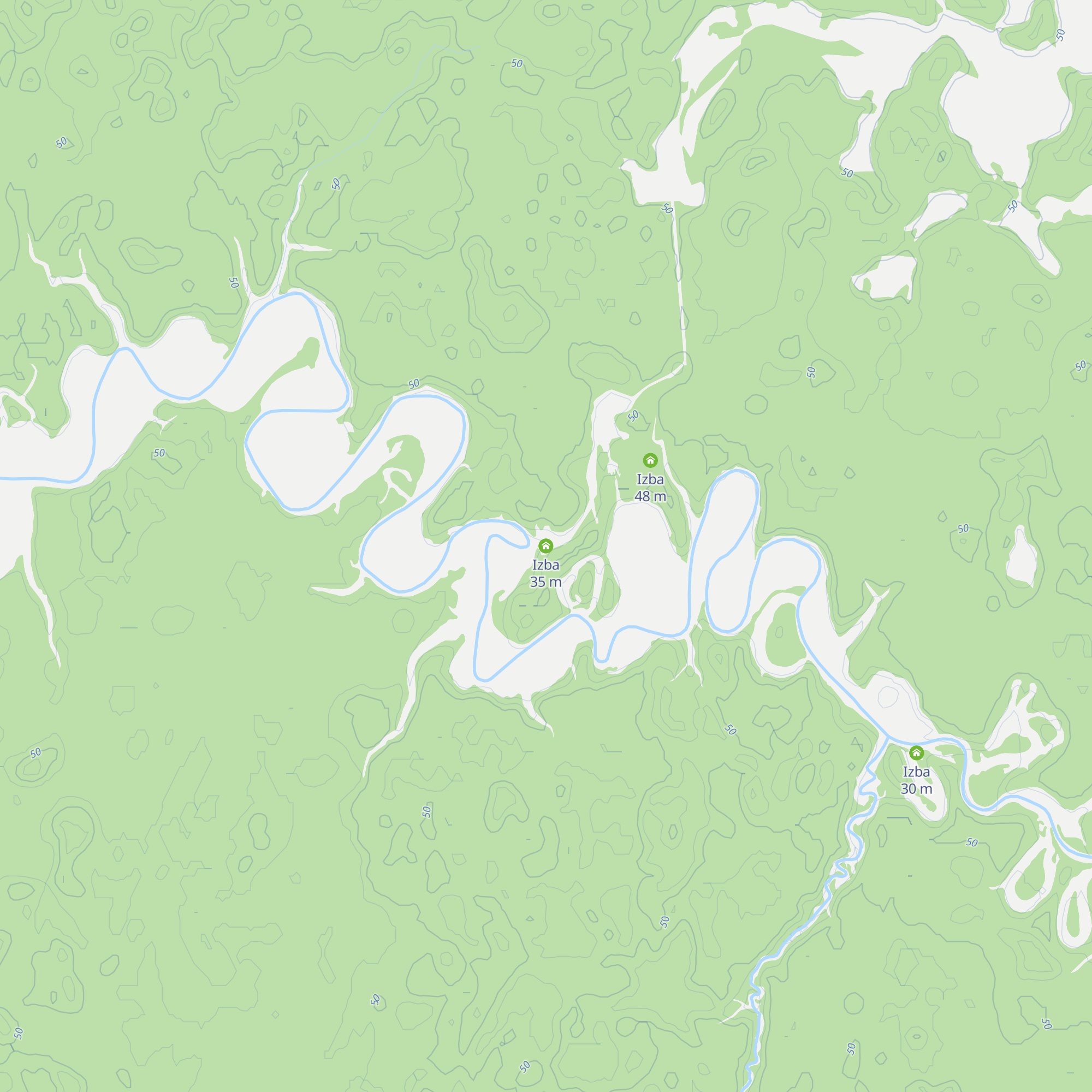 Izba map