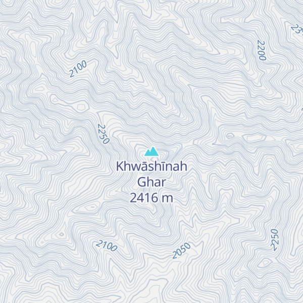 Map of Khwāshīnah Ghar