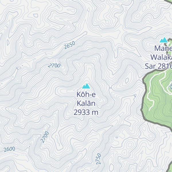 Map of Kōh-e Kalān