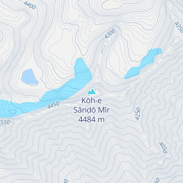Map of Kōh-e Sāndō Mīr