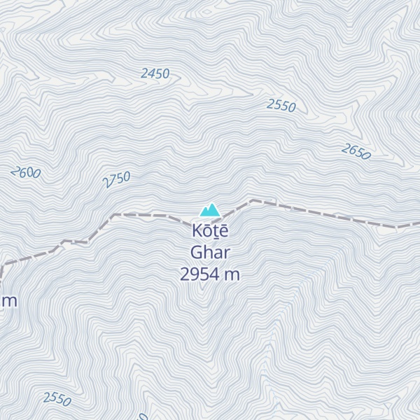 Map of Kōṯē Ghar